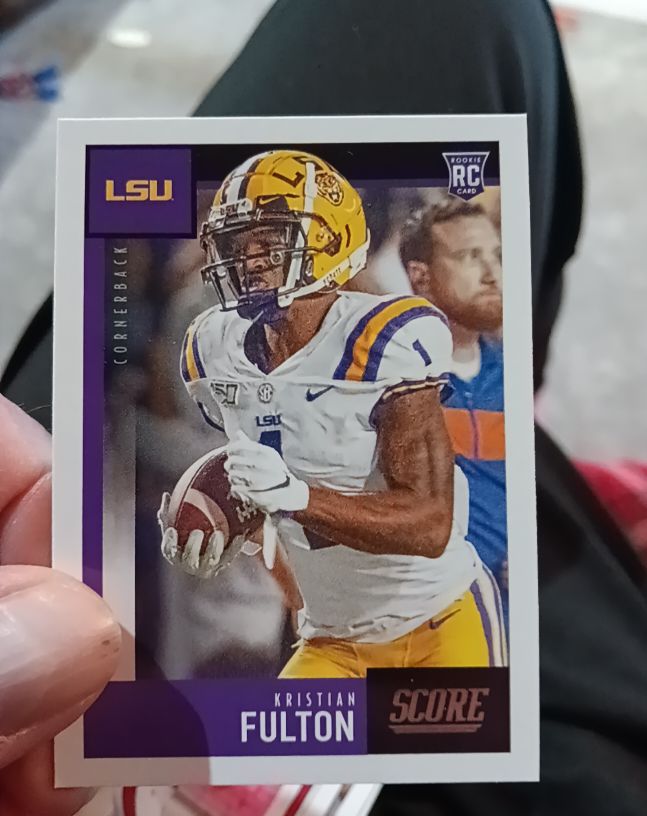2020 Panini Score #334 Kristian Fulton — front