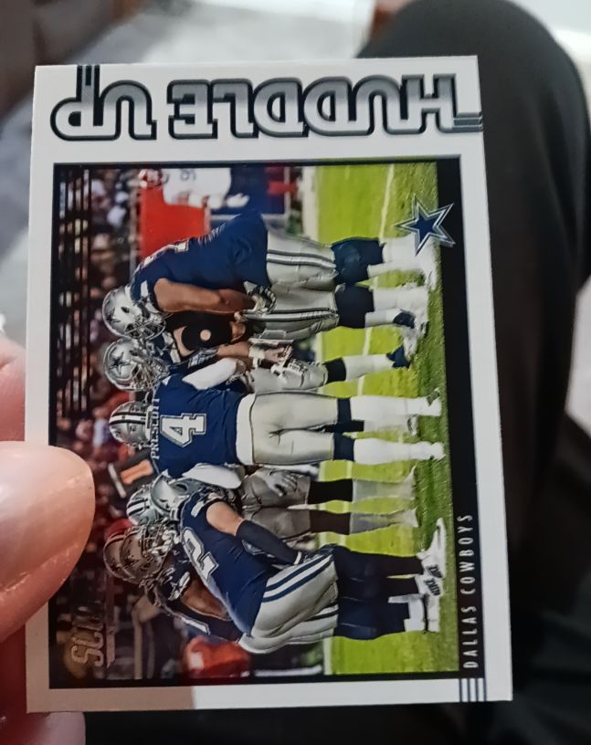 2020 Panini Score #HDL-DAL Dallas Cowboys Huddle Up — front
