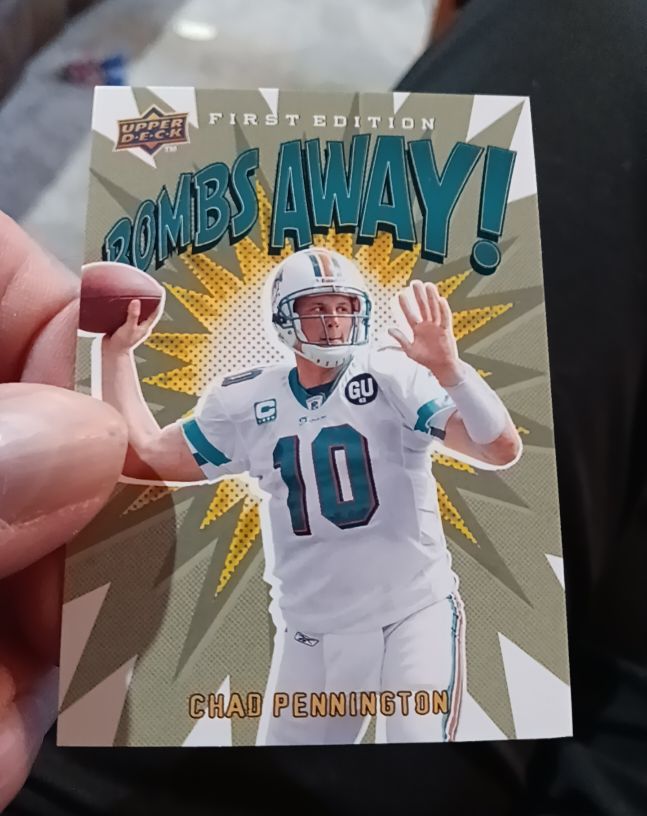 2009 Upper Deck First Edition Bombs Away Chad Pennington — front