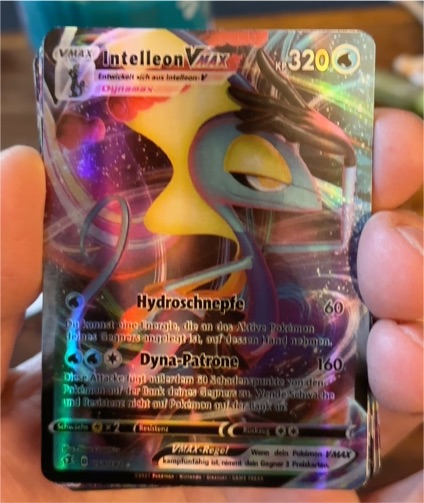 2020 Pokémon Sword & Shield Rebel Clash #50 Inteleon VMAX — front