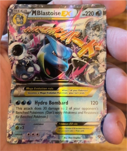 2014 Pokémon XY #30 M Blastoise EX — front