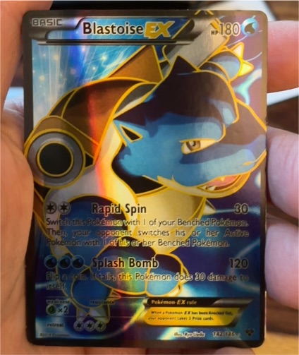 2014 Pokémon XY #142 Blastoise EX — front