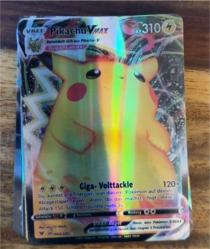 2020 Pokemon Sword & Shield Vivid Voltage #044 Pikachu VMAX — front