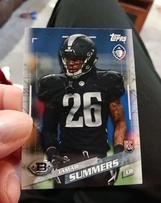 2019 Topps Alliance of American Football #26 Jamar Summers — front