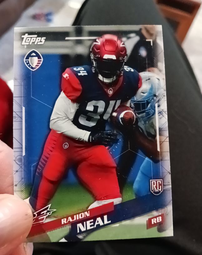 2019 Topps Alliance of American Football #74 Rajion Neal — front