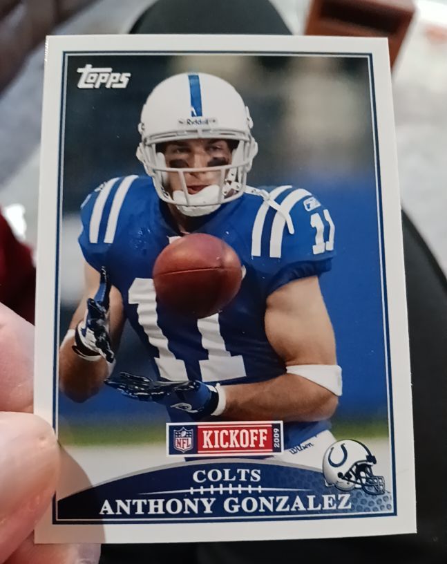 2009 Topps Kickoff #14 Anthony Gonzalez — front