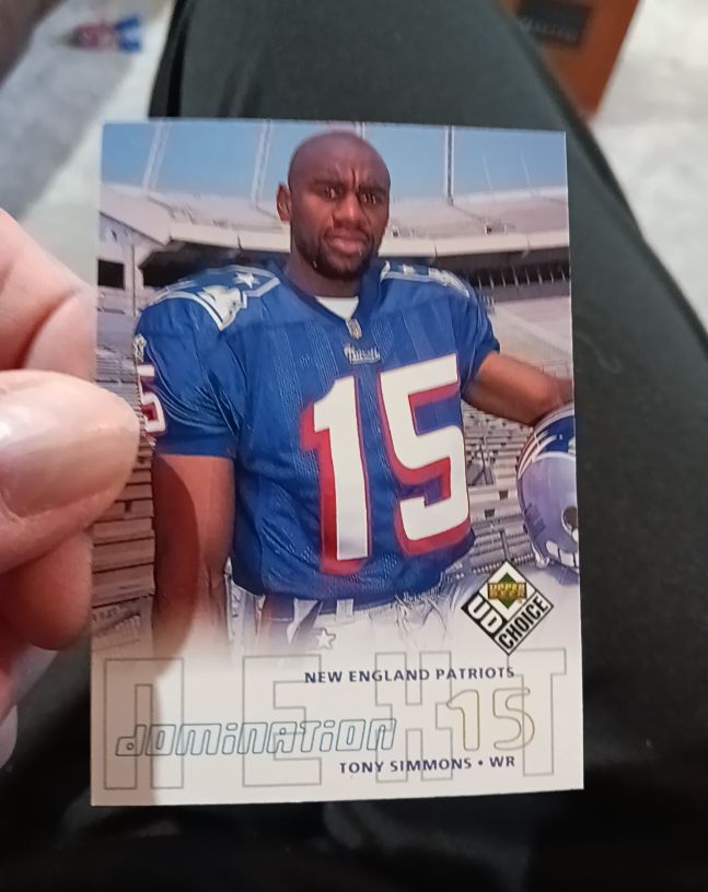 1998 Upper Deck UD Choice Domination Next #15 Tony Simmons — front