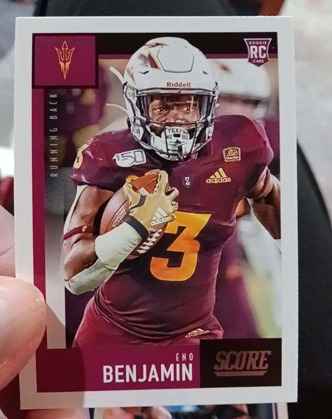 2020 Panini Score Football #380 Eno Benjamin — front