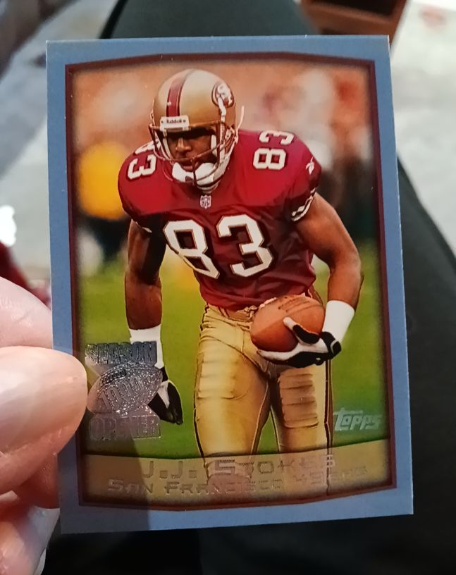 1999 Topps Season Opener #284 J.J. Stokes — front