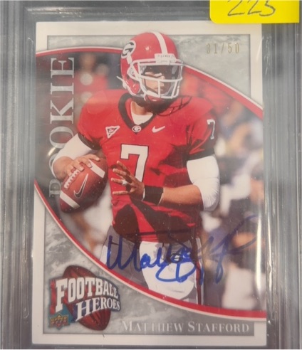 2009 Upper Deck Football Heroes #117 Matthew Stafford Rookie — front