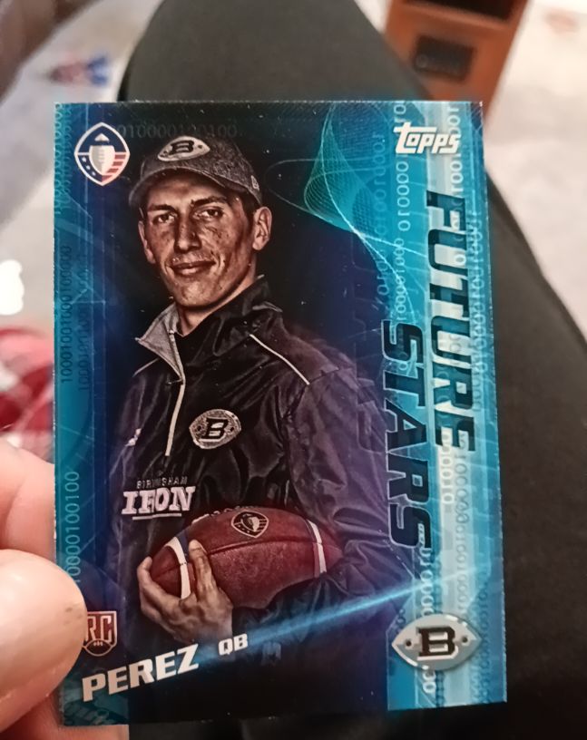 2019 Topps Alliance of American Football Future Stars Perez QB — front