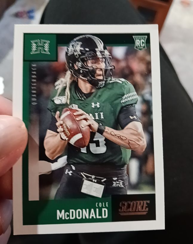2020 Panini Score #355 Cole McDonald — front