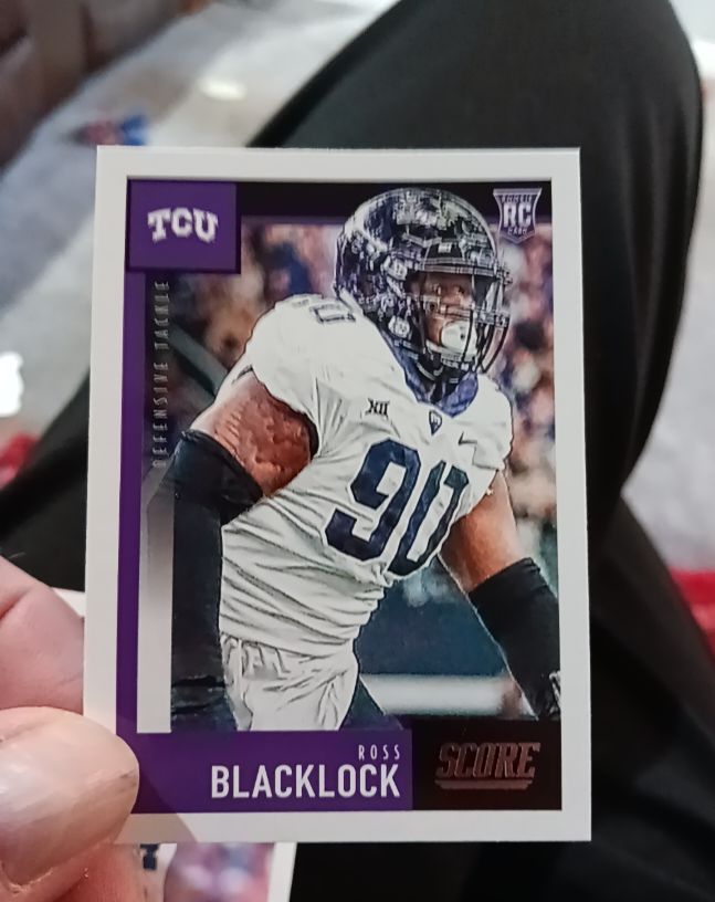 2020 Panini Score #345 Ross Blacklock — front
