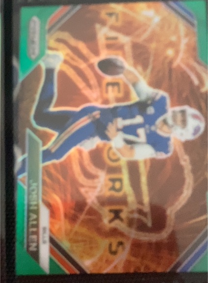 2023 Panini Prizm Fireworks #F-4 Josh Allen — front