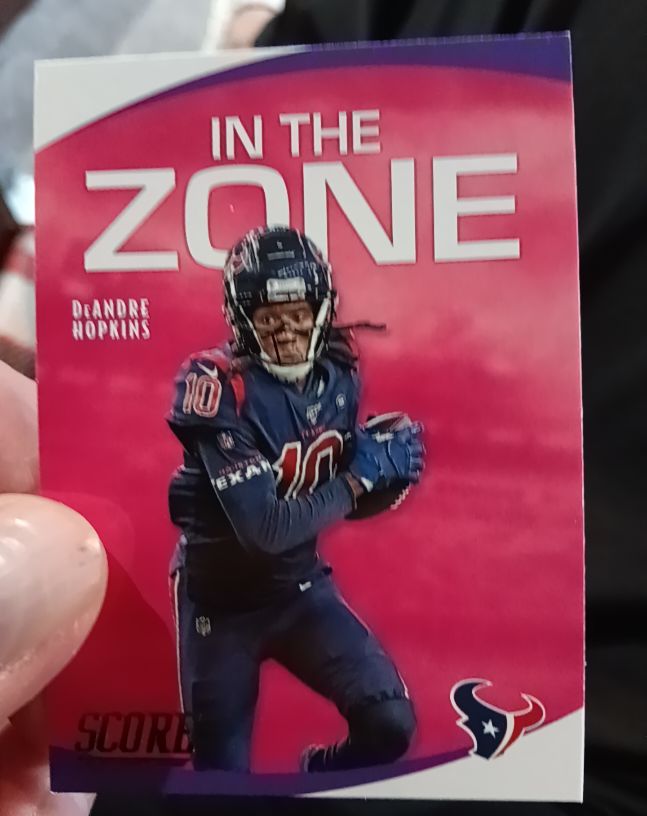 2020 Score #IZ-DH DeAndre Hopkins In the Zone Houston Texans — front