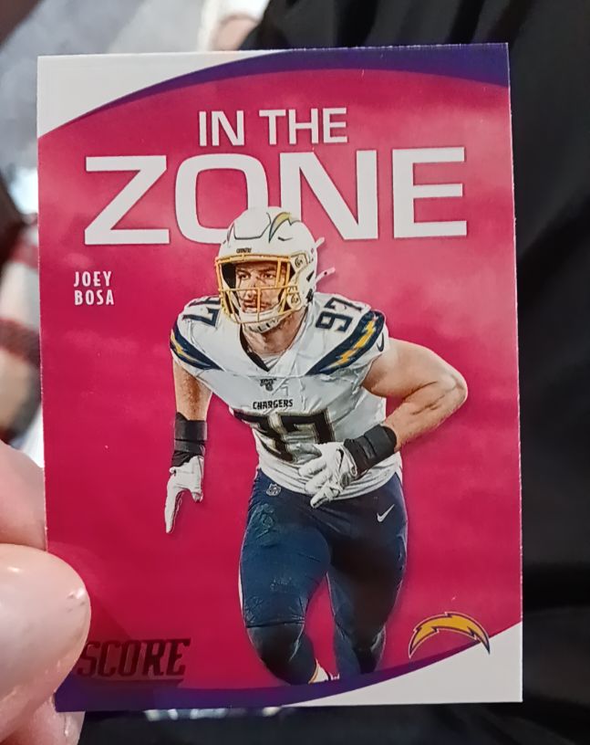 2020 Panini Score In The Zone #IZ-JB Joey Bosa — front