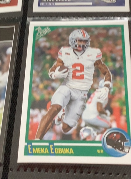 2025 Panini Score #8 Emeka Egbuka Anniversary Rookies — front