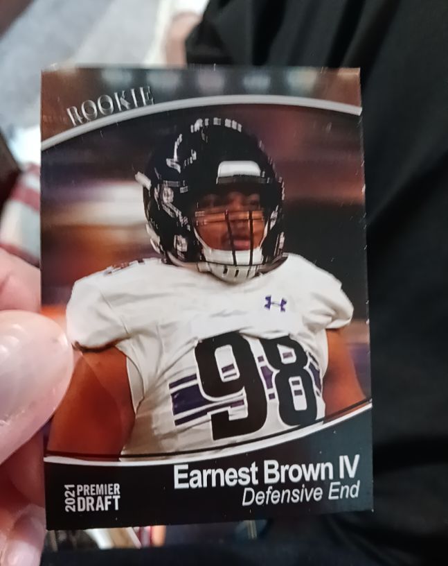 2021 SAGE Premier Draft #36 Earnest Brown IV — front
