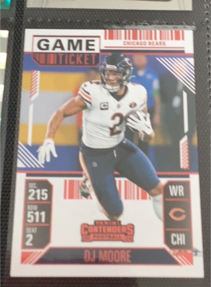2024 Panini Contenders Football #18 DJ Moore — front