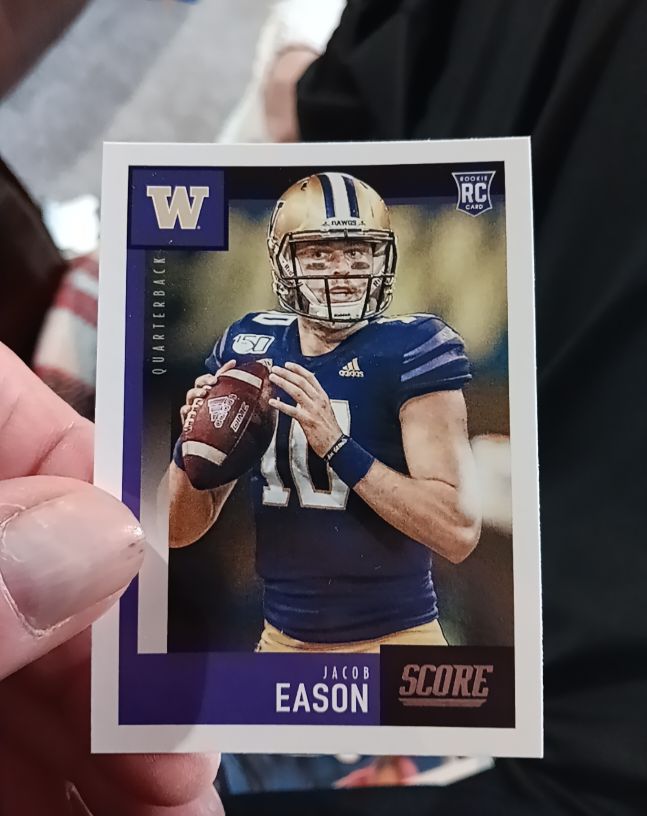 2020 Panini Score Football #354 Jacob Eason — front