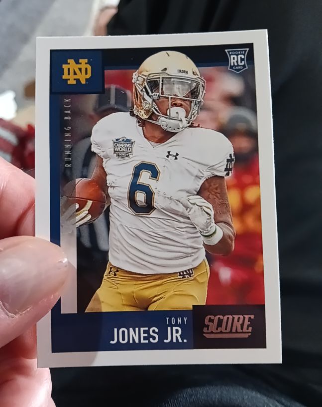 2020 Panini Score #395 Tony Jones Jr. — front