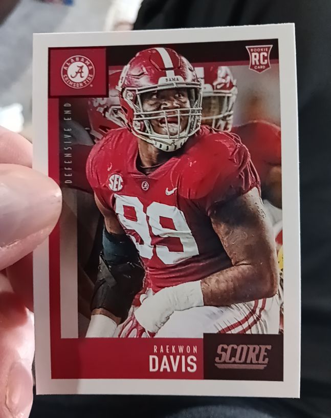 2020 Panini Score #344 Raekwon Davis — front