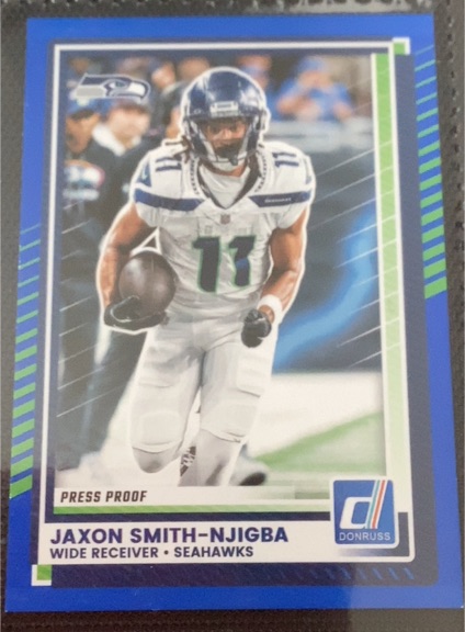 2025 Donruss #6 Jaxon Smith-Njigba Press Proof — front