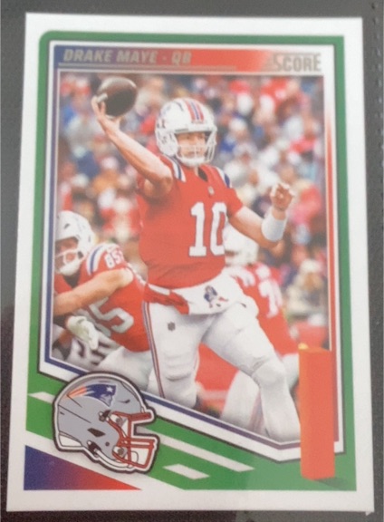 2025 Panini Score #27 Drake Maye — front
