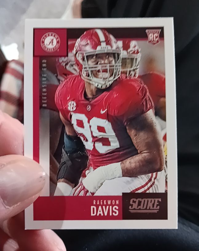 2020 Panini Score #344 Raekwon Davis — front
