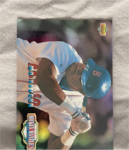 1994 Upper Deck Mickey Mantle's Long Shots #MM19 Mo Vaughn — front