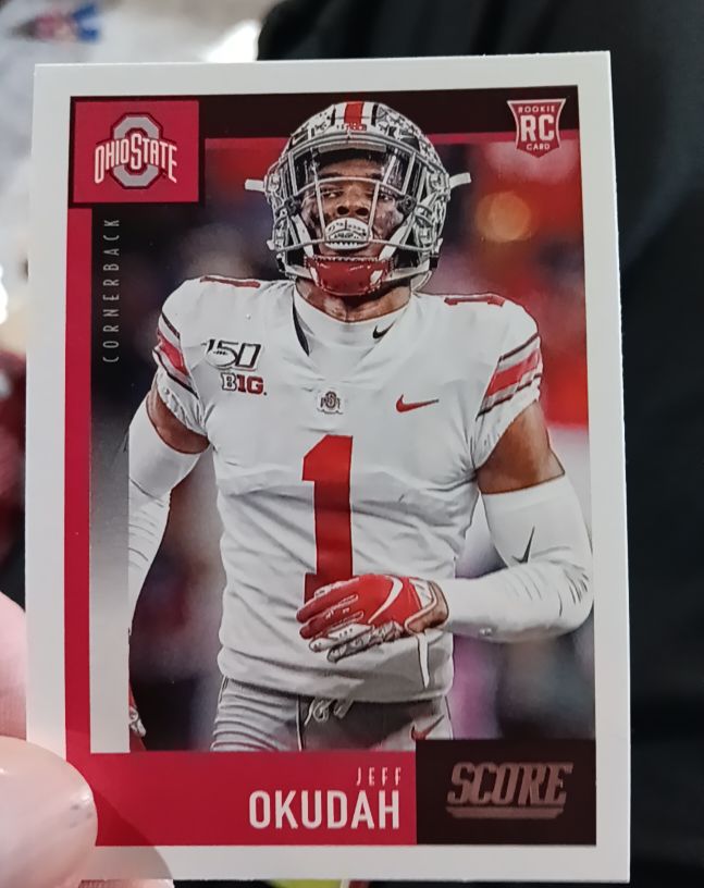2020 Score #333 Jeff Okudah — front