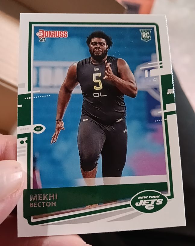 2020 Donruss #270 Mekhi Becton Rookie RC New York Jets — front