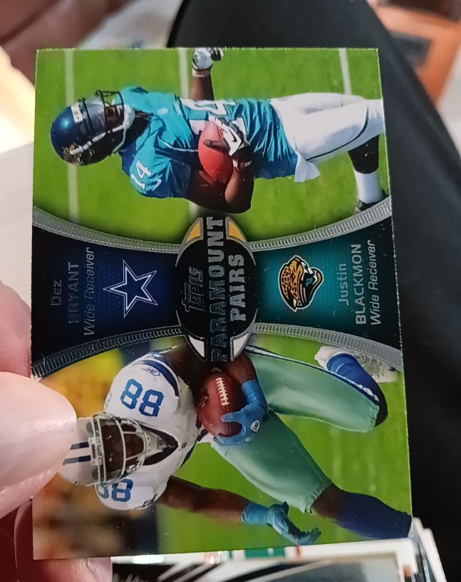 2012 Topps Paramount Pairs #PA-BB Dez Bryant / Justin Blackmon — front