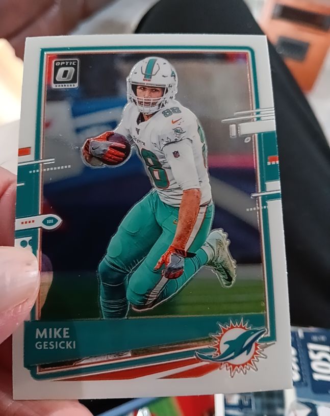 2020 Panini Donruss Optic Football #61 Mike Gesicki — front