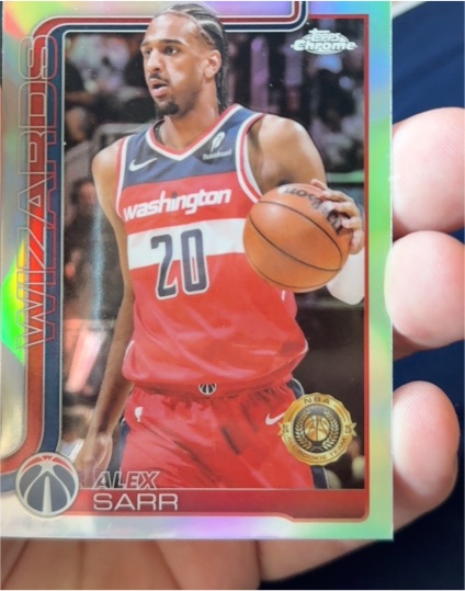 2025 Topps Chrome #218 Alex Sarr — front