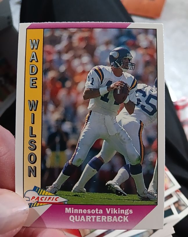 1991 Pacific #302 Wade Wilson Minnesota Vikings — front