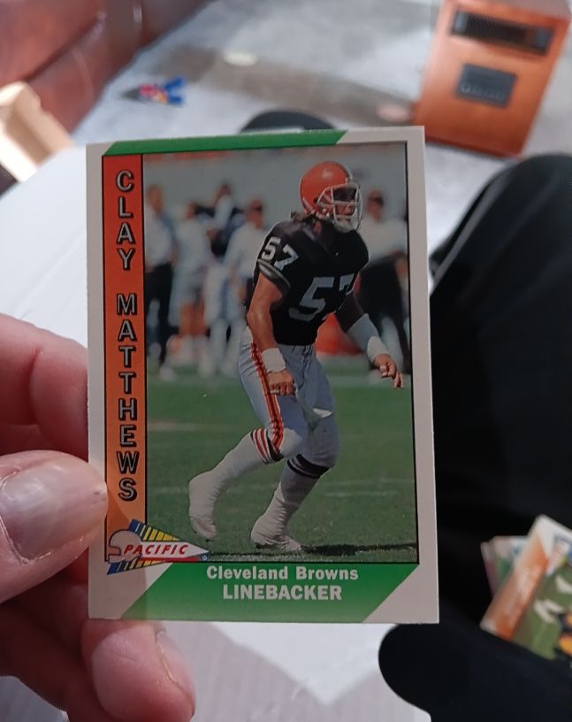 1991 Pacific #82 Clay Matthews — front