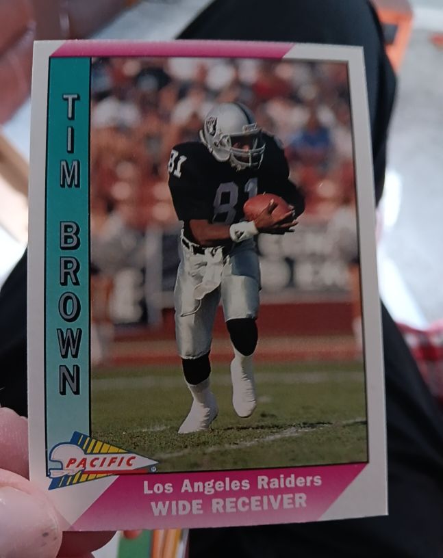 1991 Pacific #228 Tim Brown — front