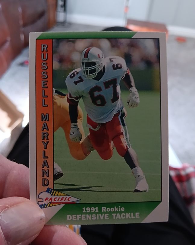 1991 Pacific #536 Russell Maryland — front