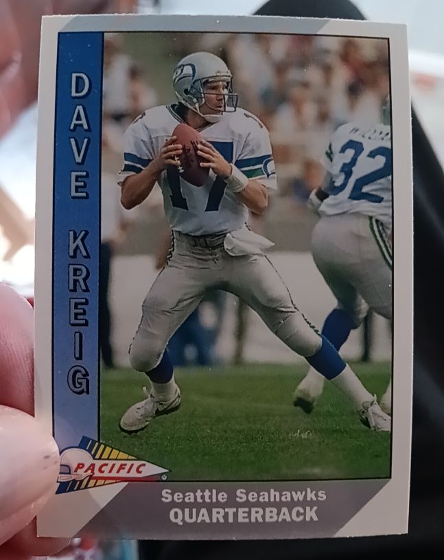 1991 Pacific #483a Dave Krieg — front