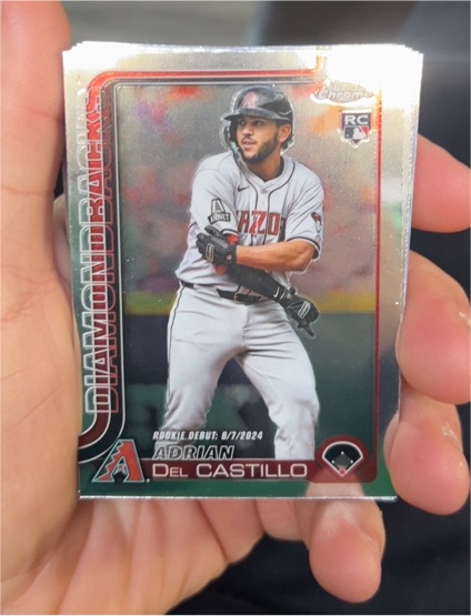 2025 Topps Chrome Update #USC92 Adrian Del Castillo — front