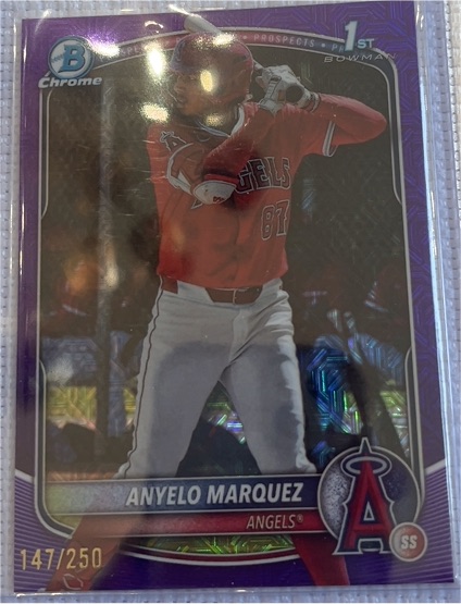 2025 Bowman Chrome #BCP-201 Anyelo Marquez — front