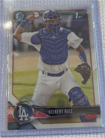 2018 Bowman Chrome #BCP79 Keibert Ruiz — front