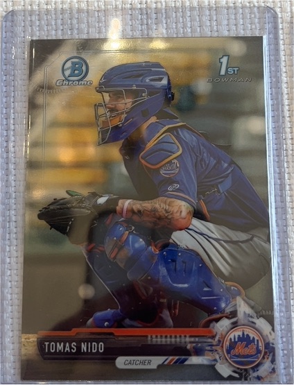 2017 Bowman Chrome #BCP222 Tomas Nido — front
