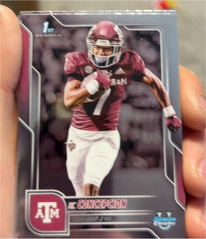 2025 Bowman Chrome University Football #91 KC Concepcion — front