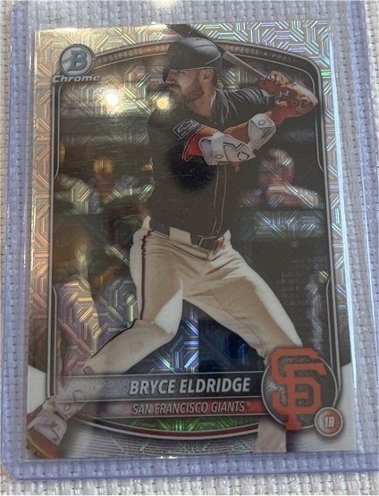 2025 Bowman Chrome #BCP-180 Bryce Eldridge — front
