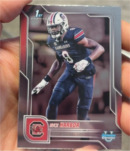 2025 Bowman University Chrome #82 Nyck Harbor — front