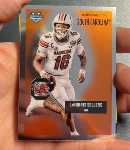 2025 Bowman University Chrome #55AV-3 LaNorris Sellers — front
