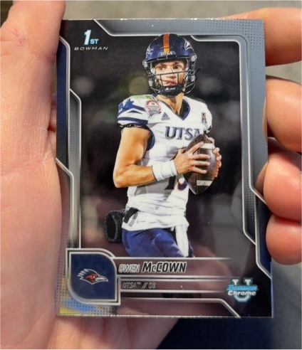 2025 Bowman University Chrome #145 Owen McCown — front