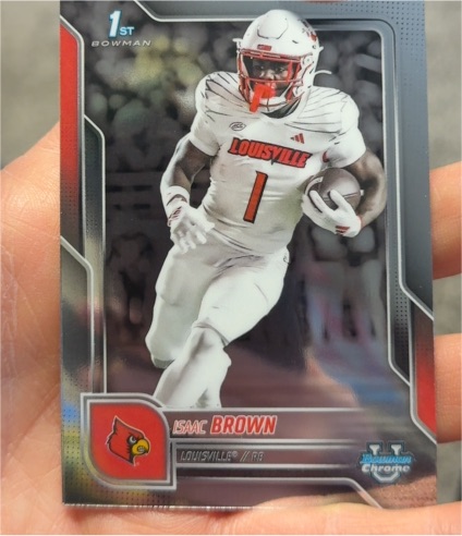 2025 Bowman University Chrome #32 Isaac Brown — front